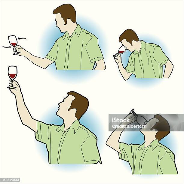 Quaffable But Far From Transcendent Stock Illustration - Download Image Now - Connoisseur, Diagram, Drinking