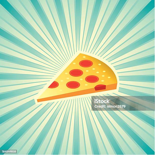 Vetores de Pizza e mais imagens de Pizza - Pizza, Plano de Fundo, Azul