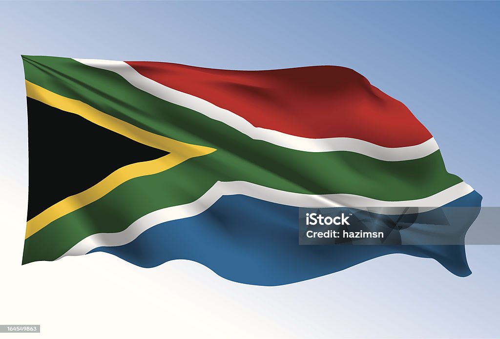 Bandera de Sudáfrica - arte vectorial de Bandera surafricana libre de derechos