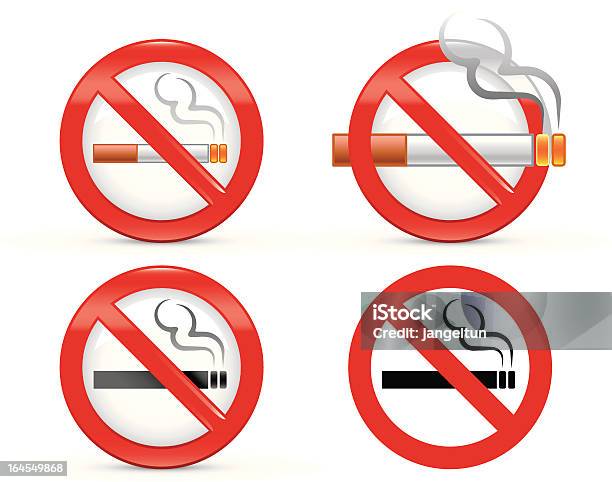 Vetores de Nãofumantes e mais imagens de Placa de Proibido Fumar - Placa de Proibido Fumar, Cigarro, Conceito