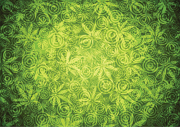 Abstract green background vector art illustration