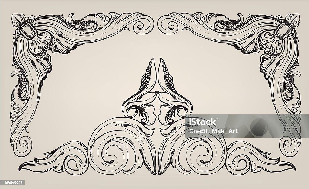 Design de canto - Vetor de Ornamento royalty-free