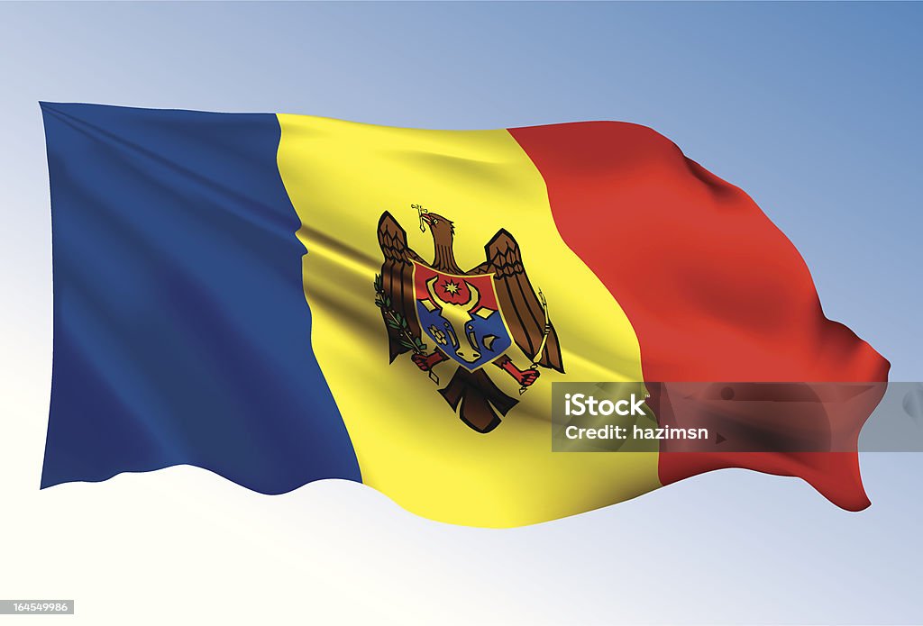 Mołdawia Flaga - Grafika wektorowa royalty-free (Biznes)