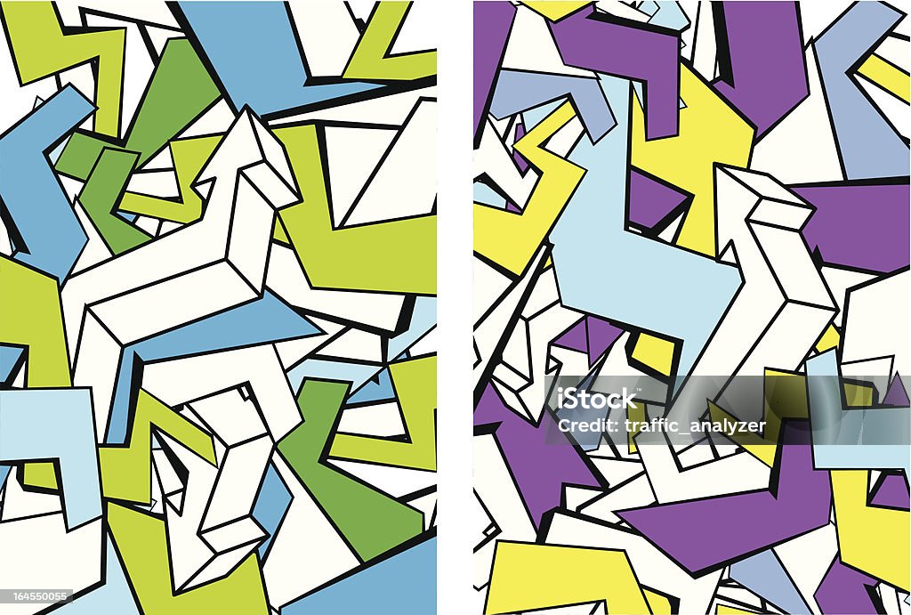 2 Backround Picture Two Backgrounds Stock Illustration - Download Image Now - Abstract ...