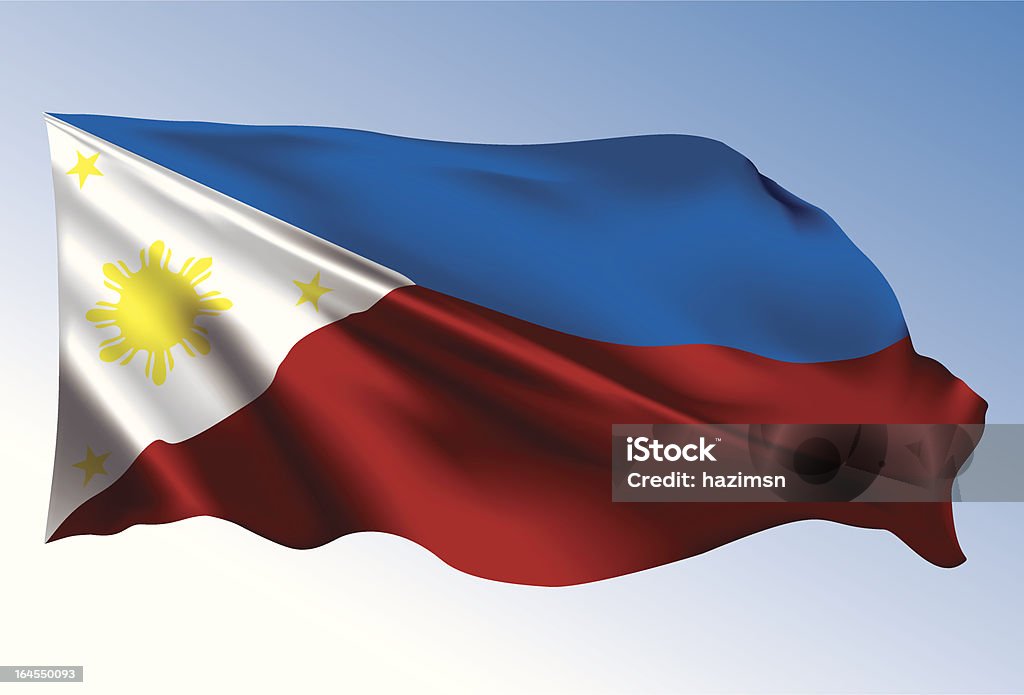 Philippinische Flagge - Lizenzfrei Philippinen Vektorgrafik