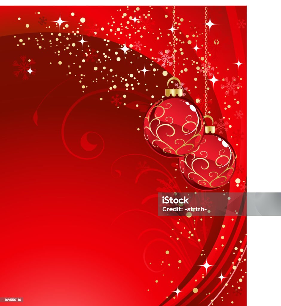 Fundo de Natal vermelho - Royalty-free Convite arte vetorial