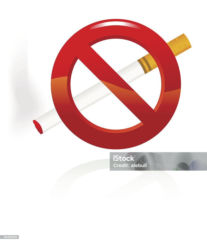 禁煙の信号 - イラストレーションのロイヤリティフリーベクトルアート