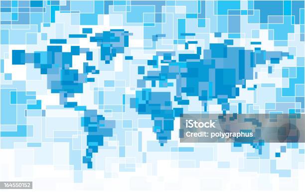Mapa Do Mundo - Arte vetorial de stock e mais imagens de Abstrato - Abstrato, Globo terrestre, Mapa do Mundo