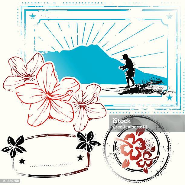 Diamond Head Of Hawaii Stock Illustration - Download Image Now - Diamond Head, Beach, Breaking Wave