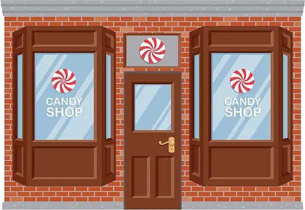 Vector illustration of Candy Store