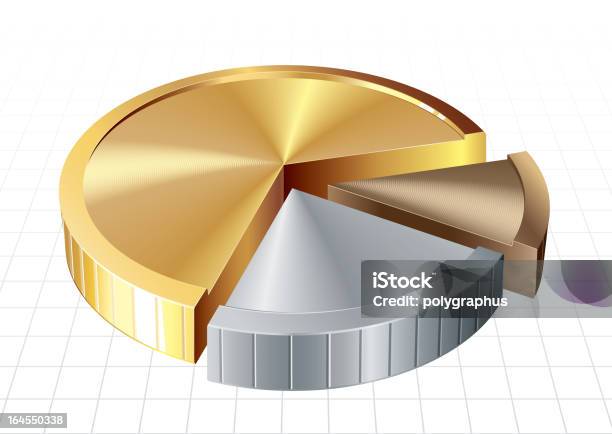 Tortengrafik Stock Vektor Art und mehr Bilder von Tortengrafik - Tortengrafik, Drei Gegenstände, Scheibe - Portion