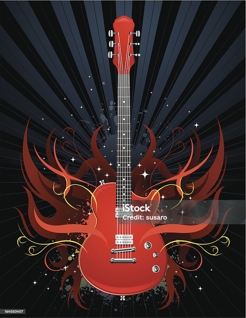 Guitarra de arte - arte vectorial de Guitarra libre de derechos