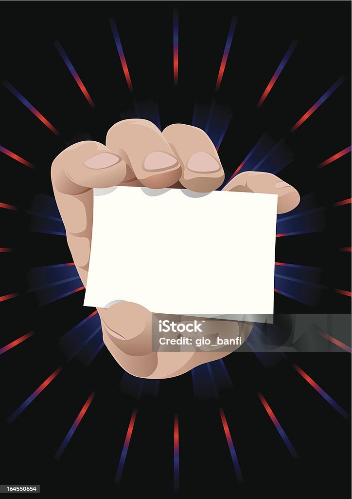 Message In Hand Stock Illustration - Download Image Now - Human Hand ...