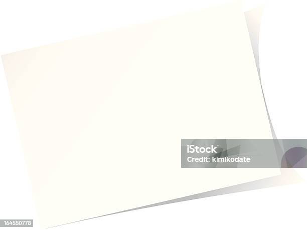 Ilustración de Blanco Postit Nota y más Vectores Libres de Derechos de Blanco - Color - Blanco - Color, Documento, Ilustración