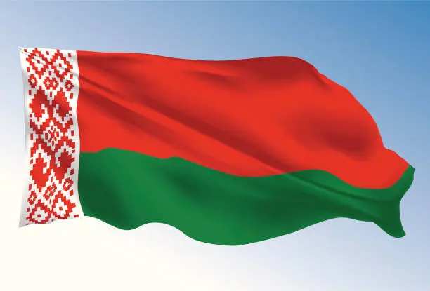 Vector illustration of Belarus Flag