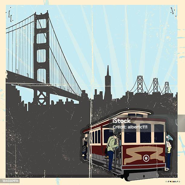 Bay Back In The Day Stock Illustration - Download Image Now - California, Famous Place, Illustration