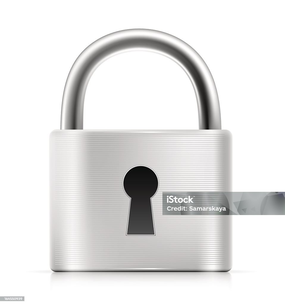 silver padlock