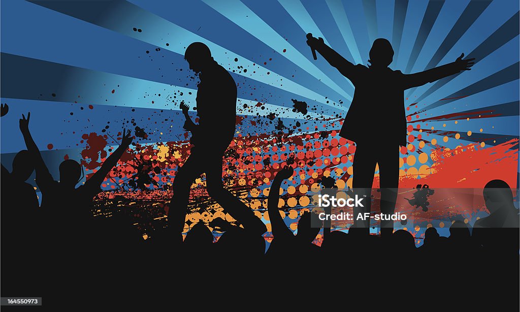 Grunge na koncert - Grafika wektorowa royalty-free (Brudny)