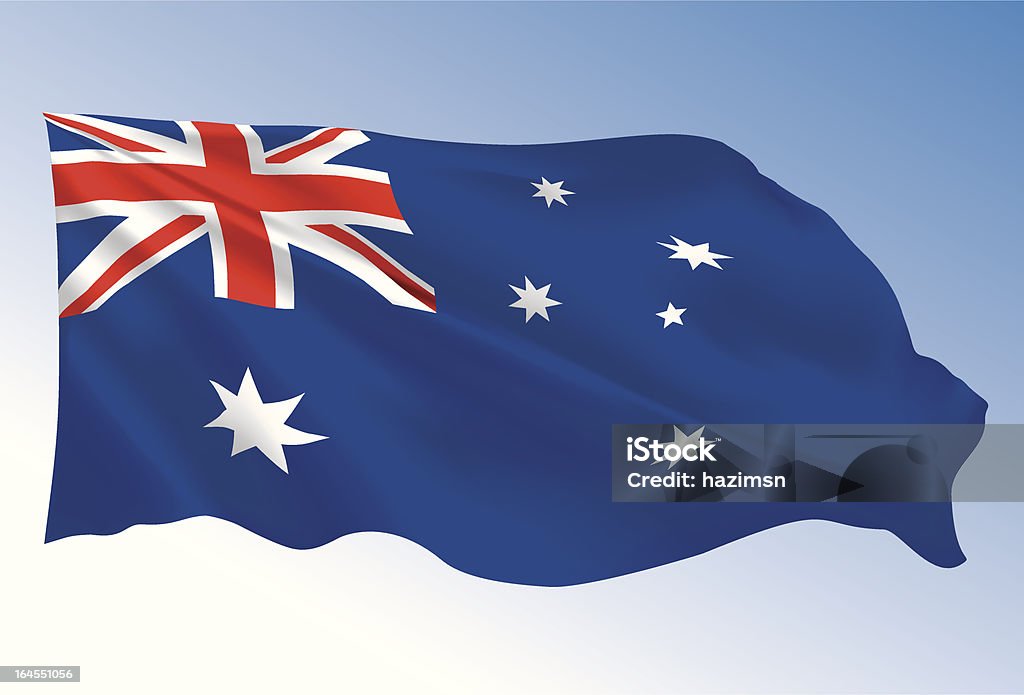 Drapeau de l'Australie - clipart vectoriel de Drapeau australien libre de droits