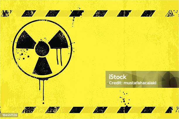 Segnale Di Pericolo Radioattivo - Immagini vettoriali stock e altre immagini di Contaminazione radioattiva - Contaminazione radioattiva, Guerra Fredda, Energia nucleare