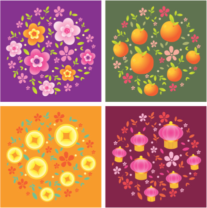 Vector of new year background with different color.