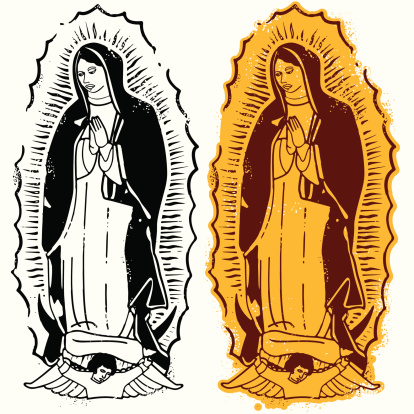 The virgin Mary of Guadalupe
