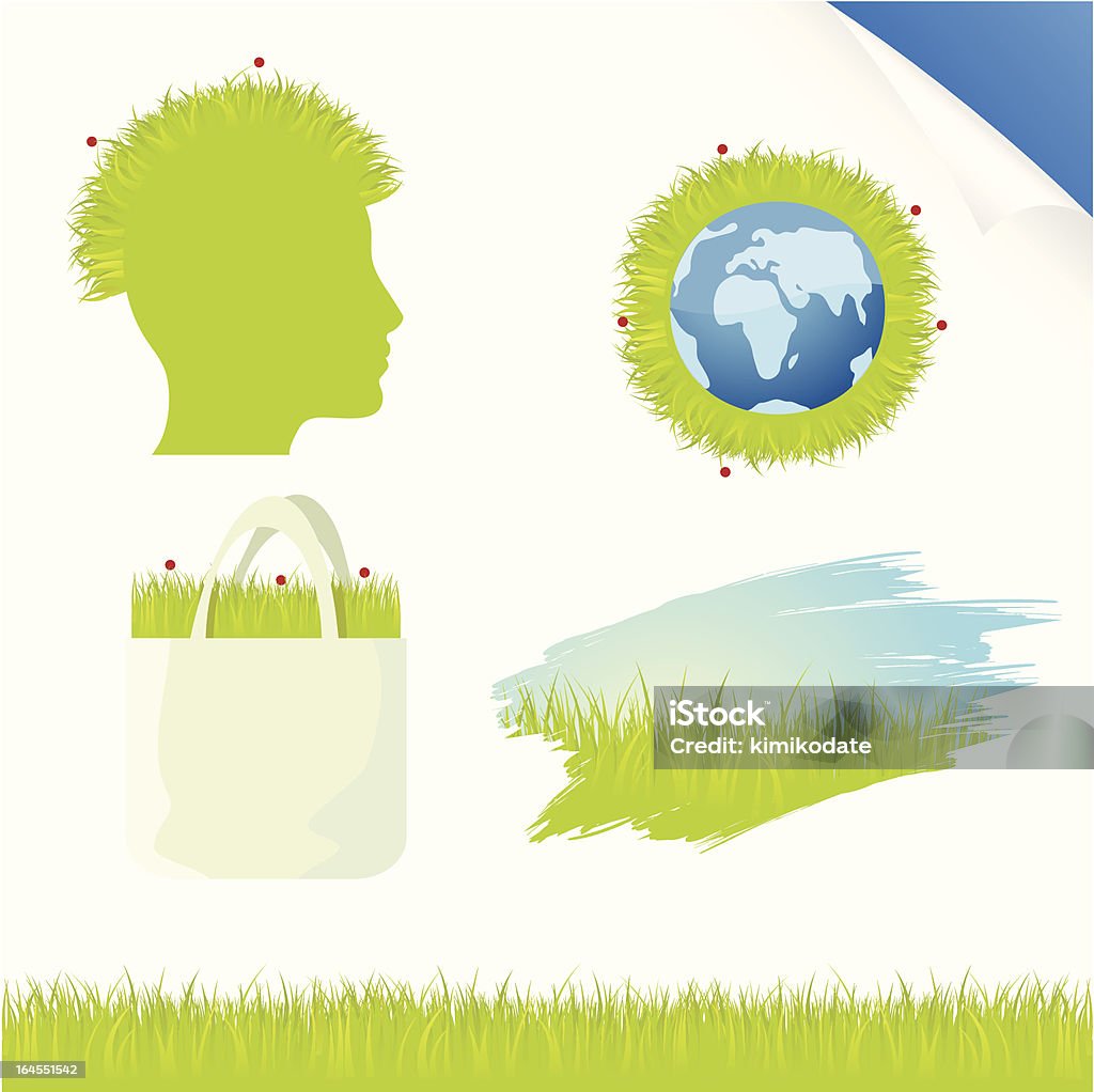 Grüne Erde - Lizenzfrei Bildhintergrund Vektorgrafik