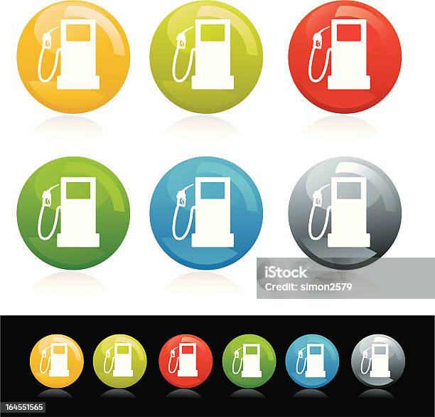 Fuel Pump Icon Set Stock Illustration - Download Image Now - Crude Oil, Diesel Fuel, Fossil Fuel