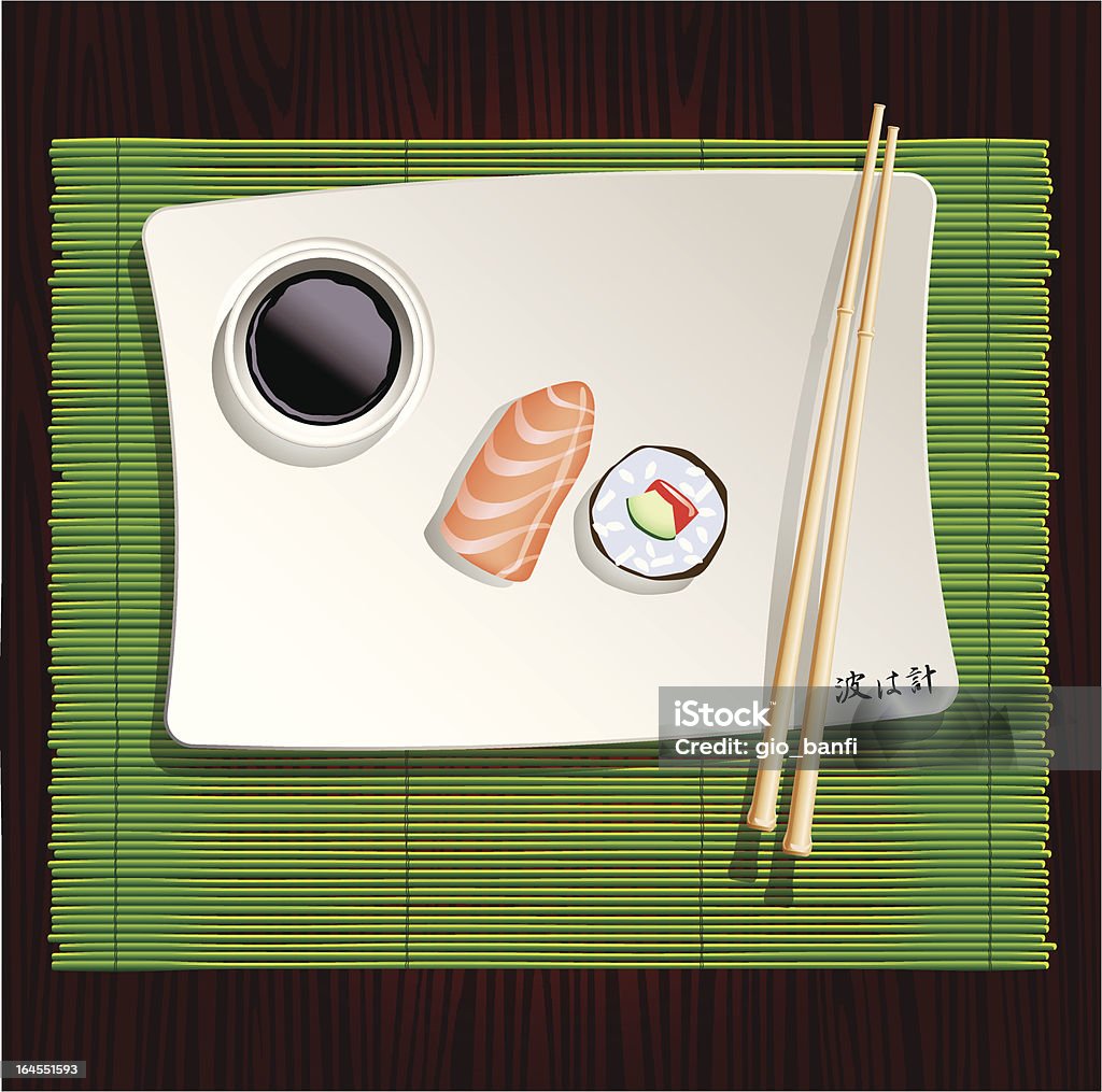 sushi - arte vettoriale royalty-free di Cucina giapponese