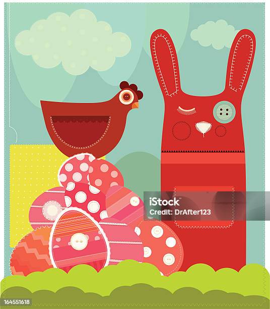 귀여운 부활제 카드 부활제에 대한 스톡 벡터 아트 및 기타 이미지 - 부활제, 초콜릿 부활절 달걀, 0명