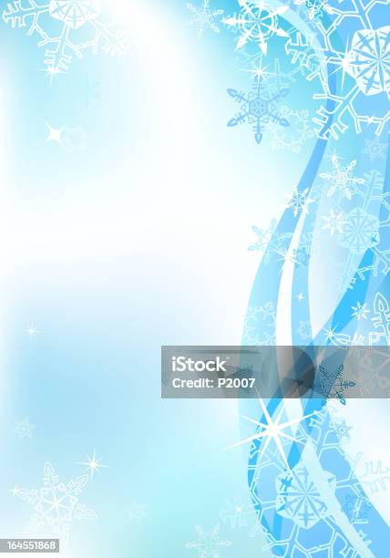 Winter Background Stock Illustration - Download Image Now - Frozen, Backgrounds, Blue