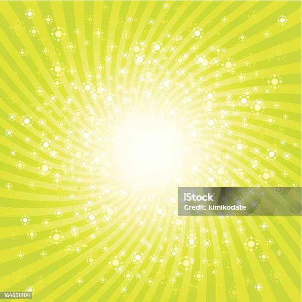스타버스트 방사형 배경기술 녹색에 대한 스톡 벡터 아트 및 기타 이미지 - 녹색, 폭발, 기포