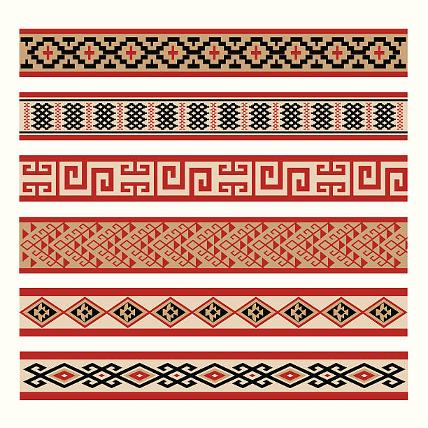 kultura autochtoniczna wzory - indigenous culture obrazy stock illustrations