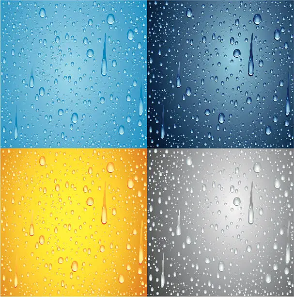 Vector illustration of Water drops background