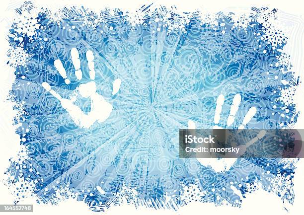 Niebieski Zimowe Tło - Stockowe grafiki wektorowe i więcej obrazów Abstrakcja - Abstrakcja, Bez ludzi, Biały