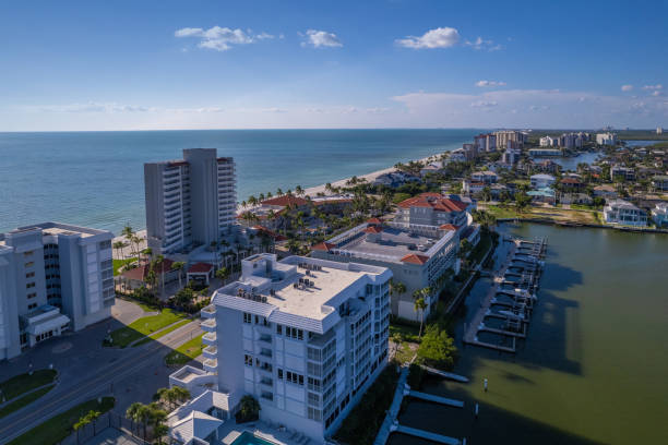 istock Naples coastal neighborhood, waterfront homes 1645529528