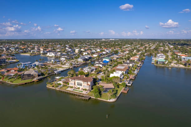 istock Drone photo - Naples waterfront homes 1645529906