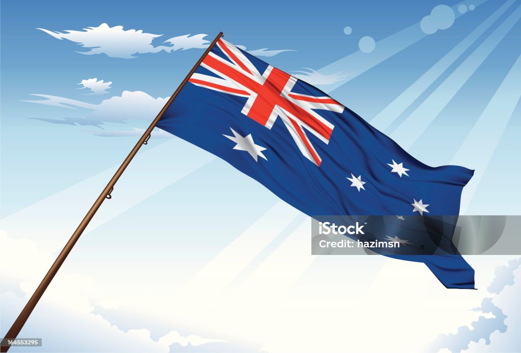 Drapeau de l'Australie - clipart vectoriel de Affaires libre de droits
