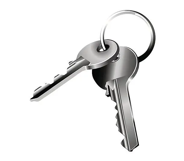 Vector illustration of Keys