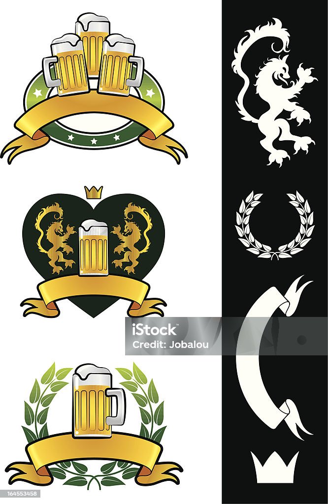 As variações ao longo do emblema de Cerveja - Royalty-free Cultura Irlandesa arte vetorial