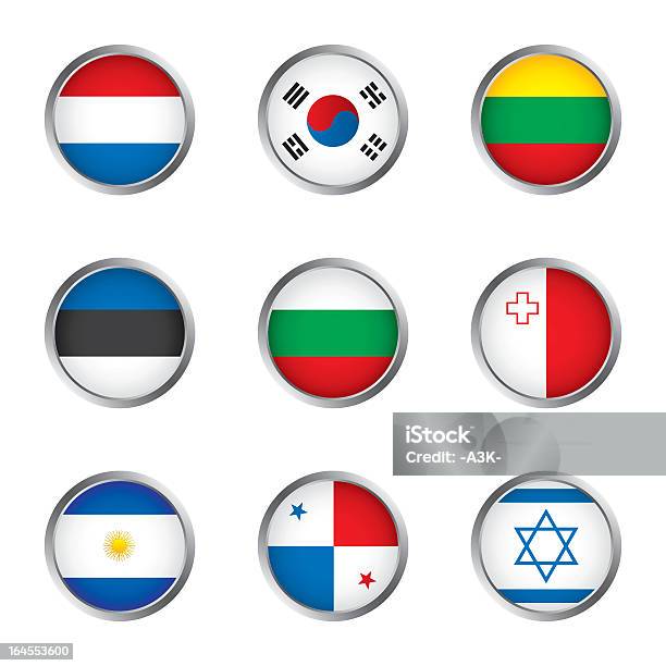 Flagi Świata Kolekcja C 4 4 - Stockowe grafiki wektorowe i więcej obrazów Argentyna - Argentyna, Bez ludzi, Bułgaria