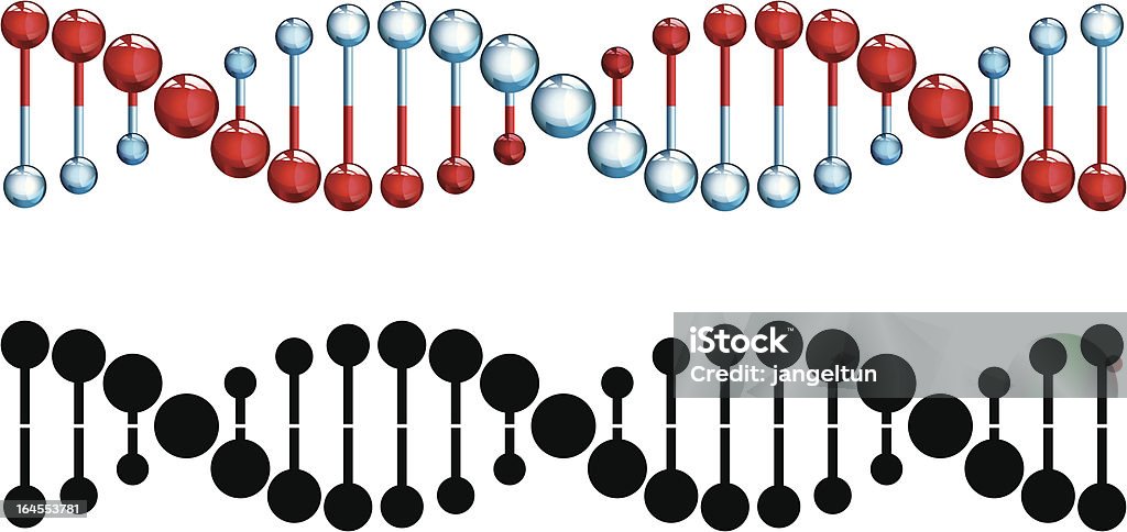 Brins d'ADN - clipart vectoriel de ADN libre de droits