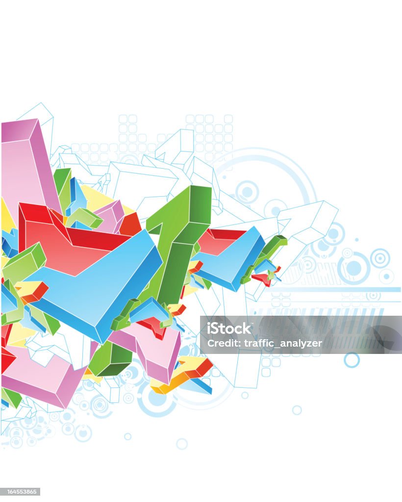 Abstract colourful shapes  Abstract stock vector