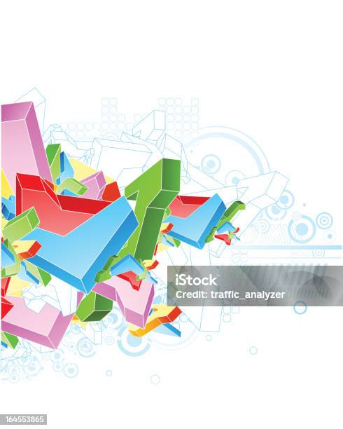 Abstract Colourful Shapes Stock Illustration - Download Image Now - Abstract, Art And Craft, Backgrounds