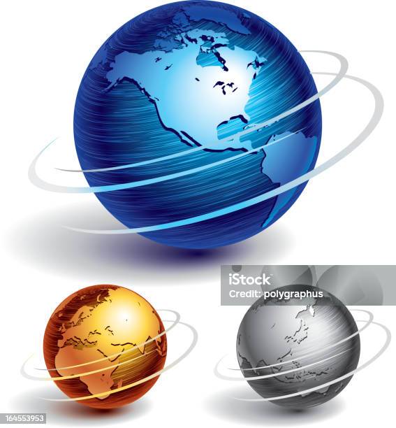 Various Globes Of Different Colors And Sizes Stock Illustration - Download Image Now - Globe - Navigational Equipment, Planet Earth, Planet - Space