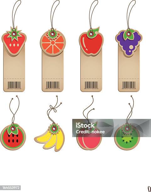 Étiquettes En Carton Fruits Vecteurs libres de droits et plus d'images vectorielles de Affaires - Affaires, Aliments et boissons, Banane - Fruit exotique