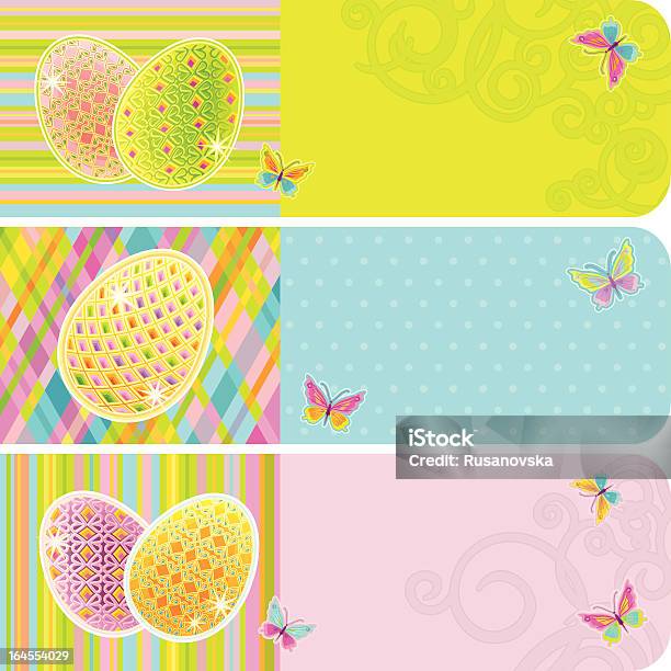 Easter Banner Set Stock Illustration - Download Image Now - Animal Egg, Animal Markings, Copy Space