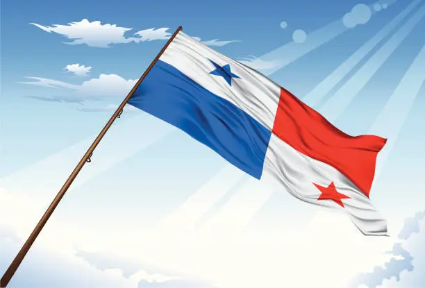 Vector illustration of Panama flag