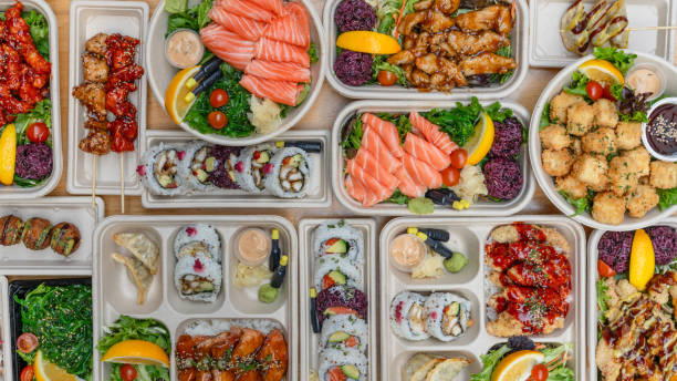 istock Korean food In takeout boxes. 1645542156