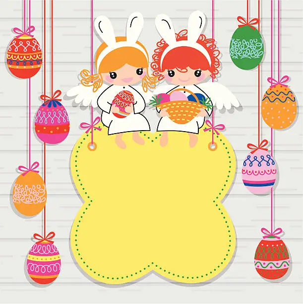 Vector illustration of Easter Card